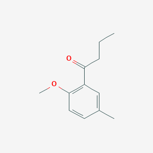 B7842657 1-(2-Methoxy-5-methylphenyl)butan-1-one CAS No. 5340-05-6