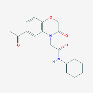 molecular formula C18H22N2O4 B7842980 C18H22N2O4 