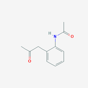 molecular formula C11H13NO2 B078430 Acetanilide, 2'-acetonyl- CAS No. 14300-15-3