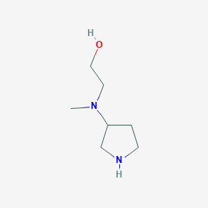 molecular formula C7H16N2O B7843492 (S)-2-(methyl(pyrrolidin-3-yl)amino)ethanol 