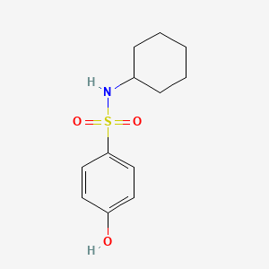 molecular formula C12H17NO3S B7843586 N-Cyclohexyl-4-hydroxybenzene-1-sulfonamide CAS No. 1082262-38-1