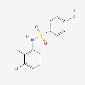 molecular formula C13H12ClNO3S B7843608 N-(3-Chloro-2-methylphenyl)-4-hydroxybenzene-1-sulfonamide 