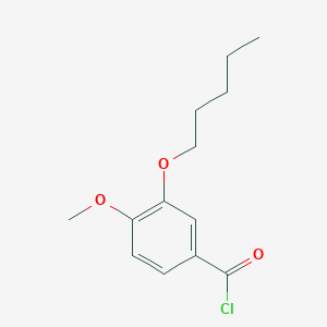 molecular formula C13H17ClO3 B7844289 4-Methoxy-3-n-pentoxybenzoyl chloride 