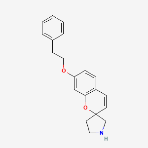 molecular formula C20H21NO2 B7844474 7-(2-Phenylethoxy)spiro[chromene-2,3'-pyrrolidine] 