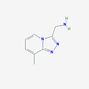 molecular formula C8H10N4 B7844560 1,2,4-Triazolo[4,3-a]pyridine-3-methanamine, 8-methyl- CAS No. 1020033-72-0