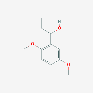 molecular formula C11H16O3 B7844841 1-(2,5-dimethoxyphenyl)propan-1-ol 