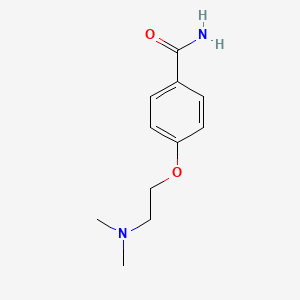 molecular formula C11H16N2O2 B7844896 4-[2-(Dimethylamino)ethoxy]benzamide 