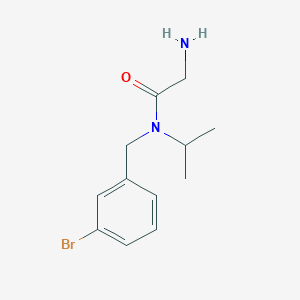 molecular formula C12H17BrN2O B7845083 2-Amino-N-(3-bromo-benzyl)-N-isopropyl-acetamide 