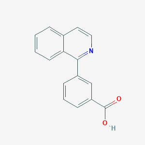 molecular formula C16H11NO2 B7845188 3-(Isoquinolin-1-yl)benzoic acid 