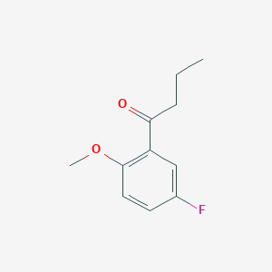 molecular formula C11H13FO2 B7845240 1-(5-Fluoro-2-methoxyphenyl)butan-1-one 