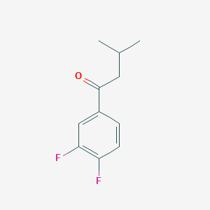 molecular formula C11H12F2O B7845255 3',4'-Difluoro-3-methylbutyrophenone 