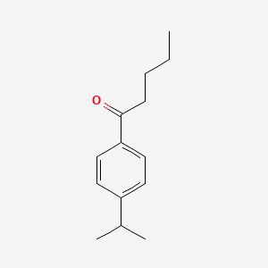 molecular formula C14H20O B7845265 1-(4-iso-Propylphenyl)pentan-1-one 