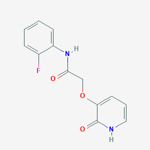 molecular formula C13H11FN2O3 B7845331 N-(2-fluorophenyl)-2-[(2-oxo-1,2-dihydropyridin-3-yl)oxy]acetamide 