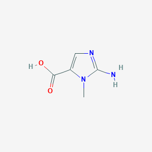 molecular formula C5H7N3O2 B7845360 2-amino-1-methyl-1H-imidazole-5-carboxylic acid 