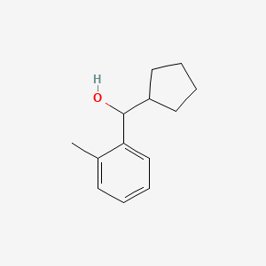 molecular formula C13H18O B7845518 Cyclopentyl (2-methylphenyl)methanol 