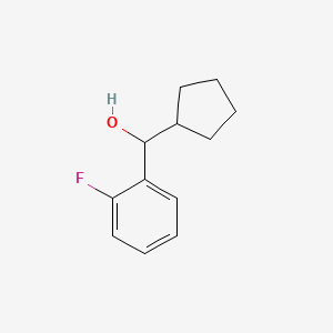 molecular formula C12H15FO B7845542 Cyclopentyl (2-fluorophenyl)methanol 