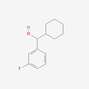 molecular formula C13H17FO B7845614 Cyclohexyl (3-fluorophenyl)methanol 
