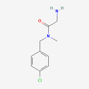 molecular formula C10H13ClN2O B7845638 2-Amino-N-(4-chloro-benzyl)-N-methyl-acetamide 