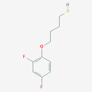 molecular formula C10H12F2OS B7845652 4-(2,4-Difluorophenoxy)butane-1-thiol 