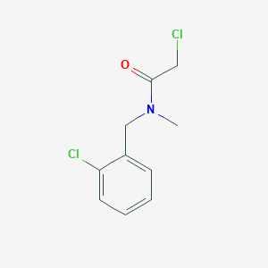 molecular formula C10H11Cl2NO B7845681 2-Chloro-N-(2-chlorobenzyl)-N-methylacetamide 