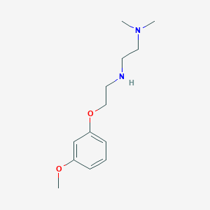 molecular formula C13H22N2O2 B7845701 N1-(2-(3-methoxyphenoxy)ethyl)-N2,N2-dimethylethane-1,2-diamine 
