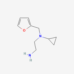 molecular formula C10H16N2O B7846428 N1-Cyclopropyl-N1-(furan-2-ylmethyl)ethane-1,2-diamine 