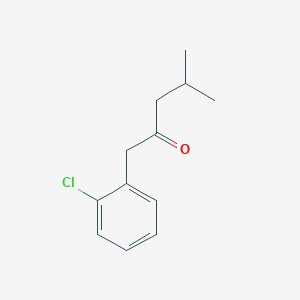 molecular formula C12H15ClO B7846522 1-(2-Chlorophenyl)-4-methylpentan-2-one 