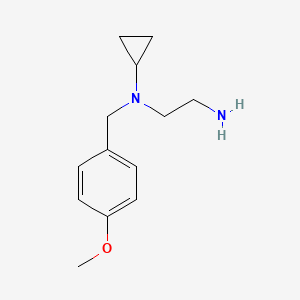 molecular formula C13H20N2O B7846589 N*1*-Cyclopropyl-N*1*-(4-methoxy-benzyl)-ethane-1,2-diamine 