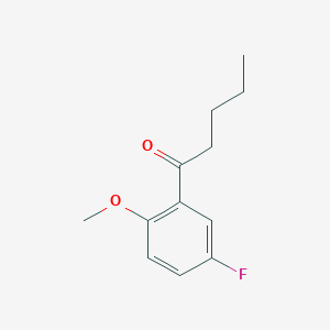 molecular formula C12H15FO2 B7846701 1-(5-Fluoro-2-methoxyphenyl)pentan-1-one 