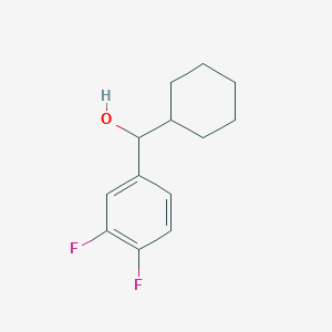 molecular formula C13H16F2O B7846738 Cyclohexyl(3,4-difluorophenyl)methanol 