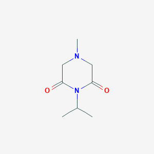 molecular formula C8H14N2O2 B078468 4-Methyl-1-(propan-2-yl)piperazine-2,6-dione CAS No. 13480-20-1