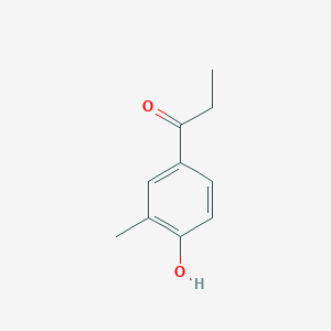 molecular formula C10H12O2 B7846891 1-(4-Hydroxy-3-methylphenyl)propan-1-one CAS No. 940-04-5