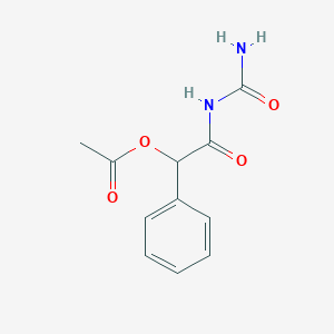 molecular formula C11H12N2O4 B078469 alpha-Acetoxyphenylacetylurea CAS No. 13838-02-3