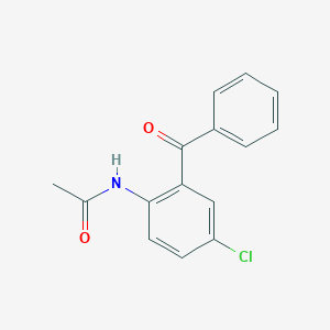 molecular formula C15H12ClNO2 B078470 N-(2-Benzoyl-4-chlorophenyl)acetamide CAS No. 13788-59-5