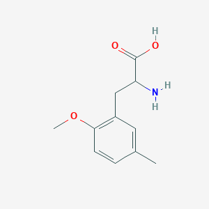 molecular formula C11H15NO3 B7847495 DL-2-Methoxy-5-methylphenylalanine 