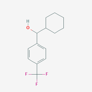 molecular formula C14H17F3O B7847641 Cyclohexyl(4-(trifluoromethyl)phenyl)methanol 