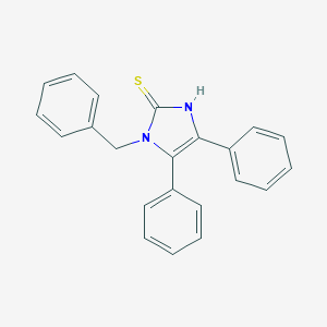 molecular formula C22H18N2S B078493 1-苄基-4,5-二苯基-1H-咪唑-2-硫醇 CAS No. 15061-34-4