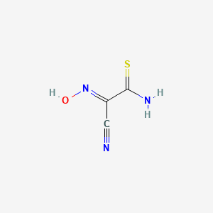 molecular formula C3H3N3OS B7850027 Carbamothioylmethanecarbonimidoyl cyanide 