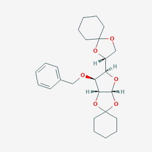molecular formula C25H34O6 B078501 3-O-Benzyl-1,2,5,6-di-O-cyclohexylidene-alpha-D-glucofuranose CAS No. 13322-88-8