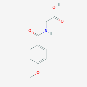 molecular formula C10H11NO4 B078517 2-(4-Methoxybenzamido)acetic acid CAS No. 13214-64-7