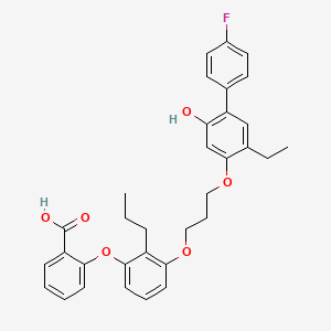 molecular formula C33H32FNaO6 B7852604 Etalocib sodium CAS No. 152608-41-8
