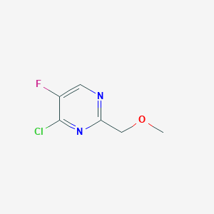 molecular formula C6H6ClFN2O B7852724 4-Chloro-5-fluoro-2-(methoxymethyl)pyrimidine CAS No. 1046788-84-4