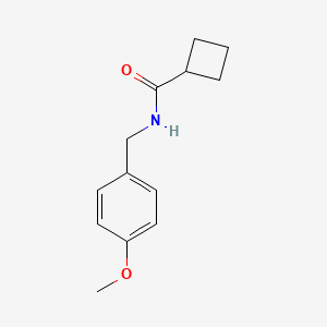 molecular formula C13H17NO2 B7852749 N-(4-Methoxybenzyl)cyclobutanecarboxamide 