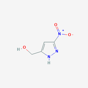 molecular formula C4H5N3O3 B7852913 (3-nitro-1H-pyrazol-5-yl)methanol 