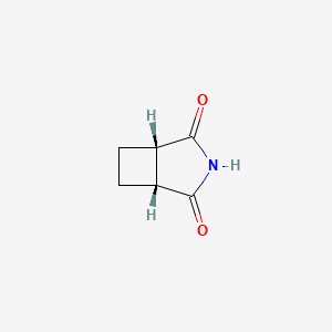 molecular formula C6H7NO2 B7852947 (1R,5S)-3-azabicyclo[3.2.0]heptane-2,4-dione 