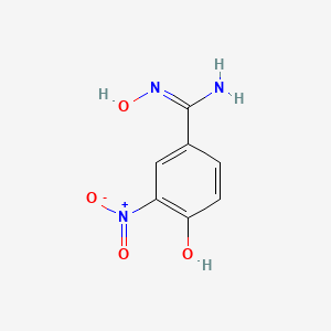 molecular formula C7H7N3O4 B7853056 N',4-dihydroxy-3-nitrobenzenecarboximidamide 