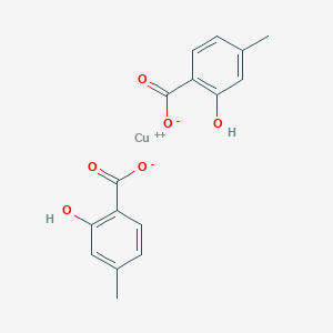 molecular formula C16H14CuO6 B7853291 copper;2-hydroxy-4-methylbenzoate 