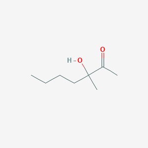 molecular formula C8H16O2 B078533 3-hydroxy-3-methylheptan-2-one CAS No. 13757-91-0