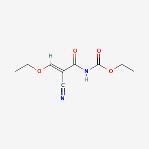 molecular formula C9H12N2O4 B7853312 Ethyl (2-cyano-3-ethoxyacryloyl)carbamate CAS No. 869116-51-8