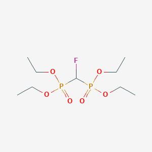molecular formula C9H21FO6P2 B7853550 Phosphonic acid,P,P'-(fluoromethylene)bis-, P,P,P',P'-tetraethyl ester 